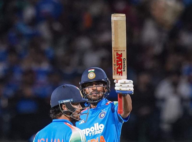 Image from: Shubman Gill leads India to 7-wicket win over Afghanistan in rain-hit opener