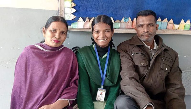 Image from: Wanted cycle of hardship to end: IIT-bound Harpreet’s mother