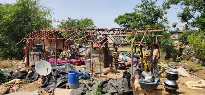 Image from: Storm leaves 100 families homeless in Muradpur, residents seek relief