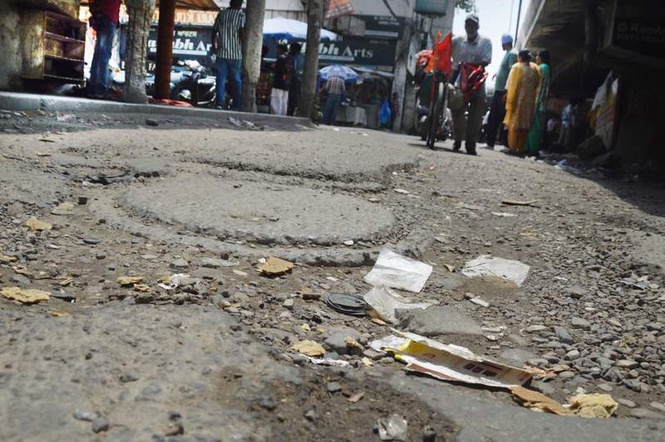 Image from: Rains to make matters worse for Bhadaur House road commuters in Ludhiana