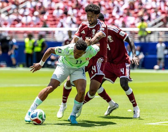 Image from: Qatar shock wasteful Swiss at the death in 1-1 World Cup draw