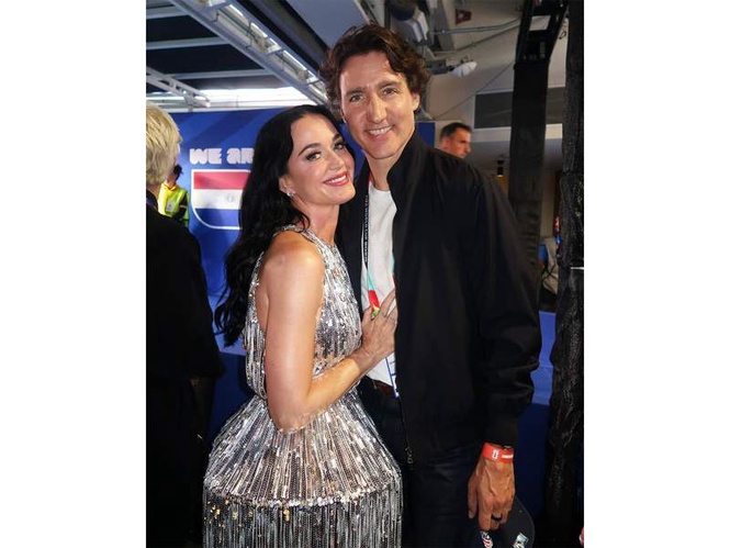 Image from: "Sometimes supportive boyfriend duties call...": Justin Trudeau responds to backlash over attending Katy Perry's World Cup performance instead of Canada match
