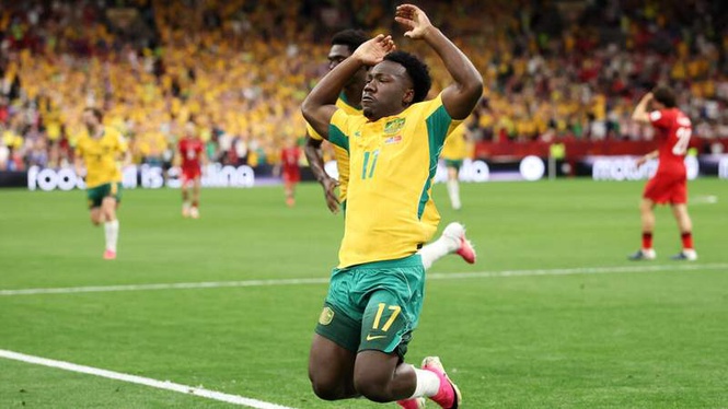 Image from: World Cup 2026: Australia stun Turkey after selection gamble pays off