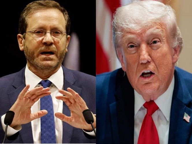 Image from: Israel's Prez Herzog praises US counterpart Trump for "confronting Iran's empire of evil" in birthday message