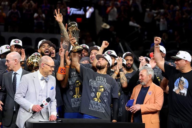 Image from: Jalen Brunson sends message to Taylor Swift fans ‘the Swifties’ after New York Knicks win