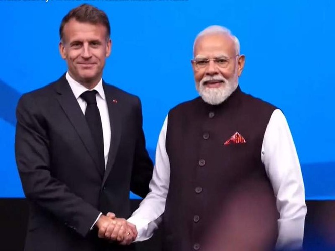 Image from: PM Modi, French President Macron jointly inaugurate 'Bharat Innovates' in Nice, bringing together global startups, investors