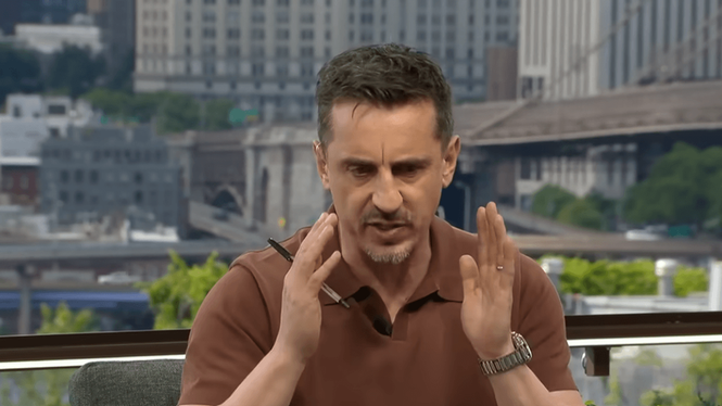 Image from: Gary Neville accuses Fifa of 'dictatorship' following VAR mess between Switzerland and Qatar
