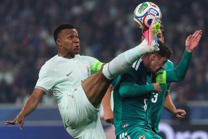 Image from: Flat note - Mbappé will hope World Cup goes better than flute playing