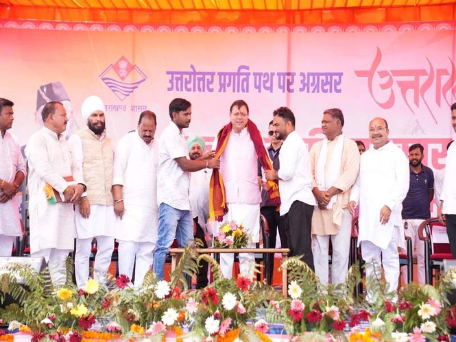 Image from: Uttarakhand CM Dhami attends "Jan-Jan Ki Sarkar, Mukhya Sevak Aapke Dwar" public outreach program
