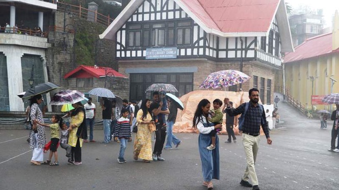 Image from: Heavy rain to continue across Himachal on June 15; yellow alert for 7 districts