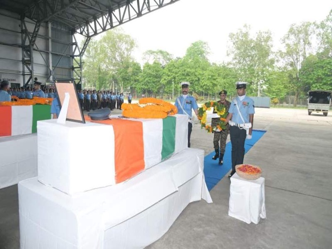 Image from: Mortal remains of AN-32 crash victims from Jorhat sent to their native places by IAF