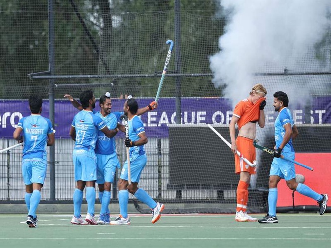 Image from: India suffer narrow 2-3 defeat against Netherlands in their opening match of FIH Men's Pro League 2025-26 Rotterdam leg