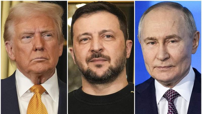 Image from: Putin and Zelensky hold separate calls with Trump on his birthday