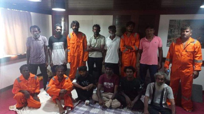 Image from: US says it helped rescue 14 Indian mariners in Northern Arabian Sea