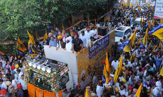 Image from: SAD, BJP, Cong pushed Punjab into drug menace: Kejriwal