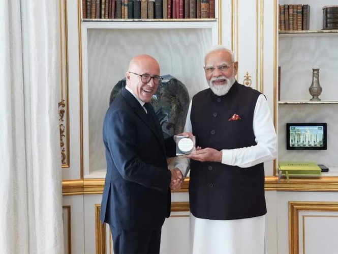 Image from: “At home here”: Nice Mayor Eric Ciotti meets PM Modi during first leg of France visit