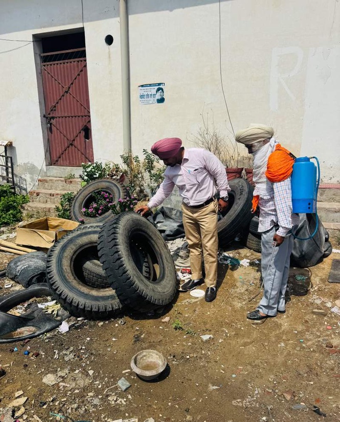 Image from: Drive targets roadways depots to eliminate mosquito breeding