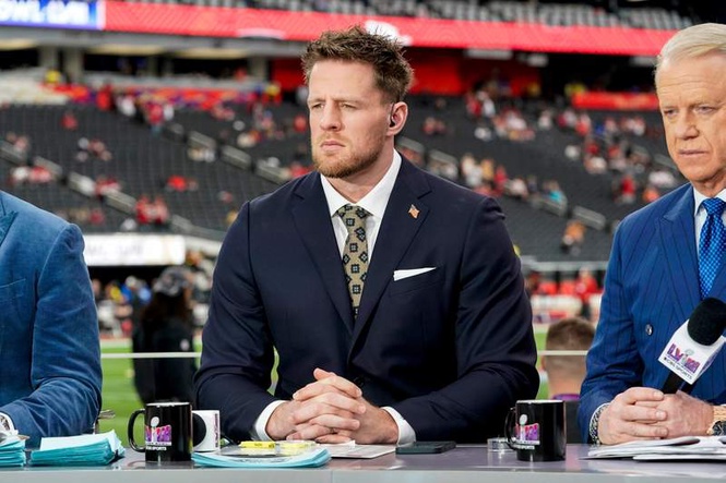 Image from: NFL legend JJ Watt stuns viral German World Cup fan with incredible gift, ‘This is just unreal’