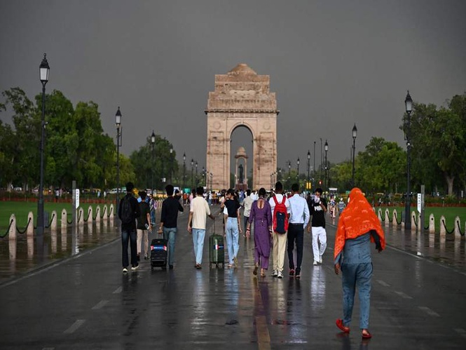 Image from: Delhi receives steady rainfall, brings relief from heat, wet spell expected in North India