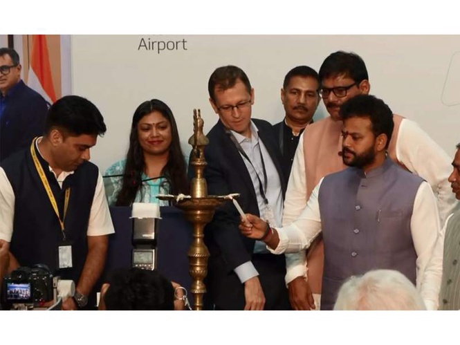 Image from: Commercial flight operations commence at Noida International Airport in Jewar