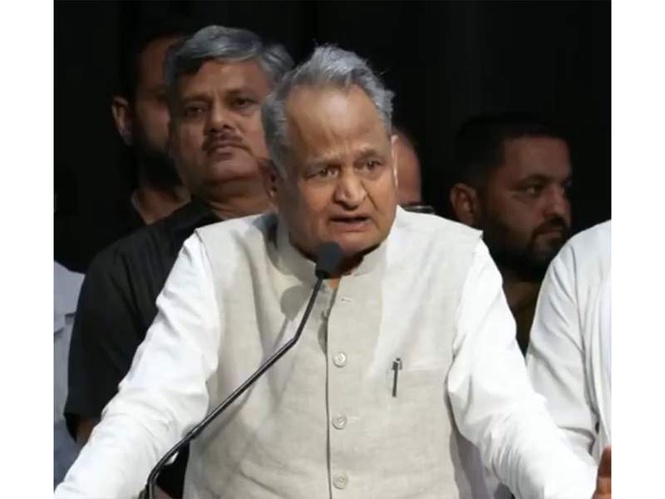 Image from: "Indira Gandhi would have banned party like BJP": Congress' Ashok Gehlot accuses BJP of weakening country