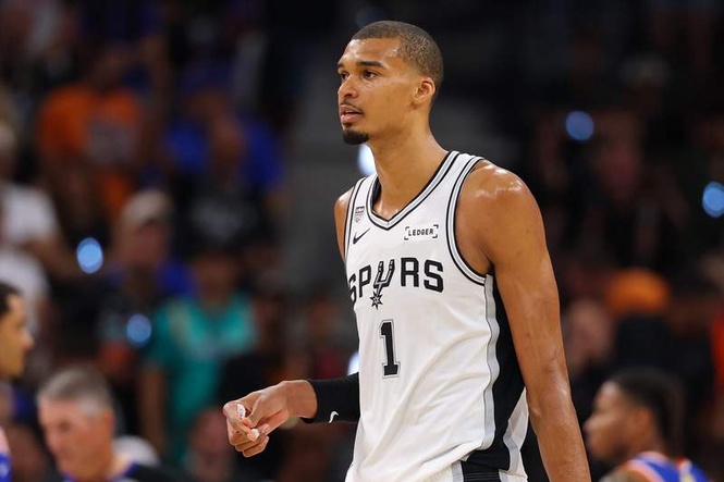 Image from: Victor Wembanyama hit with ‘classless’ accusations after emotional NBA Finals loss