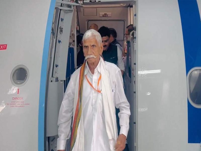 Image from: Jewar farmers fly to Lucknow on first commercial flight from Noida Airport