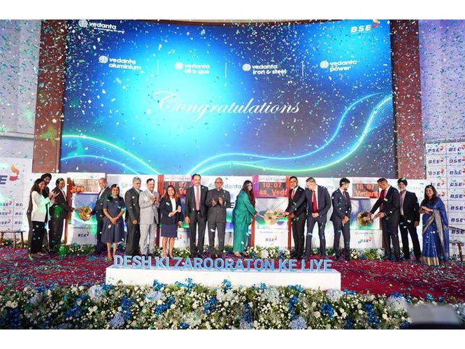 Image from: Vedanta’s four demerged businesses begin trading on Indian stock exchanges
