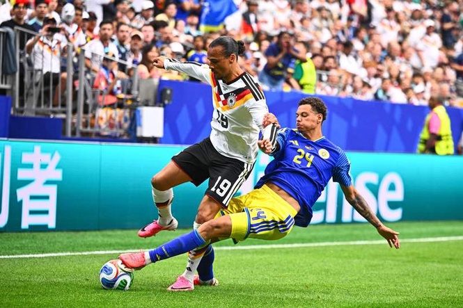 Image from: Germany boss backs wasteful Sané as tournament goal drought continues