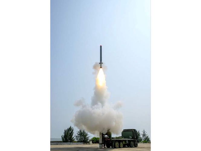 Image from: DRDO successfully conducts flight-test of long range land attack cruise missile from Odisha coast