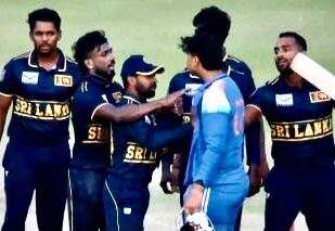 Image from: Sri Lanka A player’s sledging leads to altercation with Vaibhav Sooryavanshi