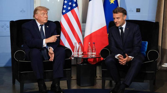 Image from: US-Iran pact 'very important step for peace', Macron says at G7 summit