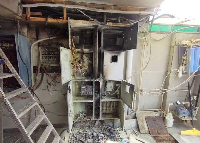 Image from: Fire breaks out at pvt hospital in Delhi, no casualties reported