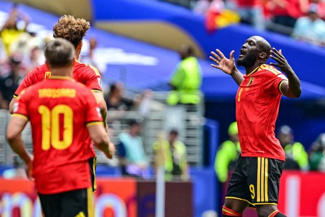 Image from: Lukaku forces Belgium leveller 22 seconds after coming on v Egypt