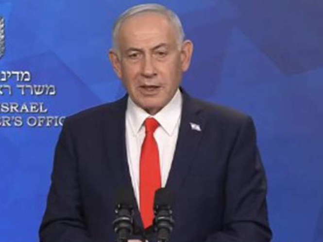 Image from: "Iran will never have nuclear weapons, with or without peace deal": Netanyahu