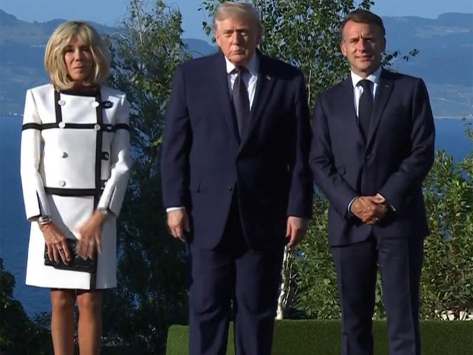 Image from: Emmanuel and Brigitte Macron welcome world leaders as G7 Summit kicks off in France
