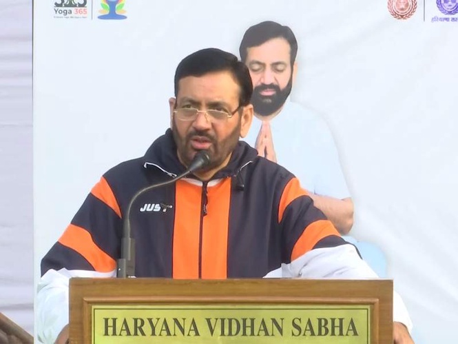 Image from: Haryana CM participates in Yoga protocol training ahead of International Yoga Day