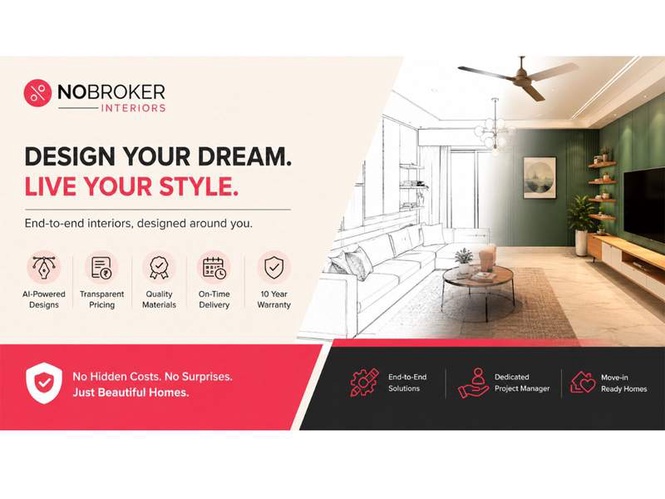 Image from: No More Traditional Interiors: NoBroker Interiors Is Shaping Homes With Tech and Transparency