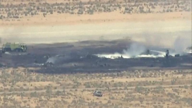 Image from: US B-52 bomber crash at California air force base kills eight