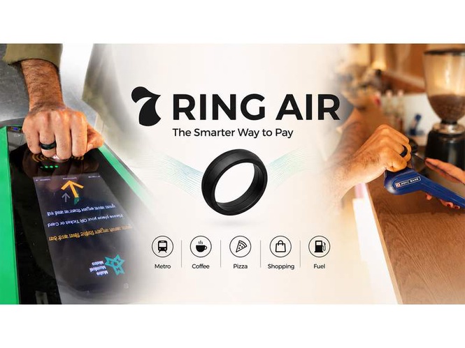 Image from: Fintech wearable startup SEVEN launches 7 Ring Air for POS & Metro Payments, at just INR 1,477