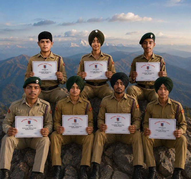 Image from: Major Ajaib Singh Convent School cadets shine in trekking camp
