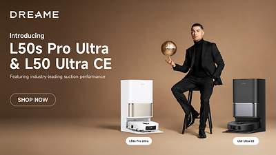 Image from: Dreame Technology Unveils High-Performance L50s Pro Ultra and L50 Ultra CE Robotic Vacuum Cleaners in India, Setting New Benchmarks in Suction Performance