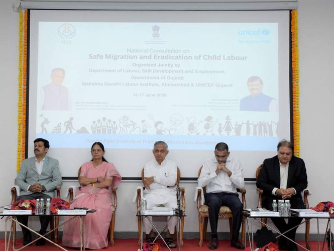Image from: "Safe migration and elimination of child labour" is a humanitarian responsibility: Gujarat Minister Kunvarjibhai Bavaliya