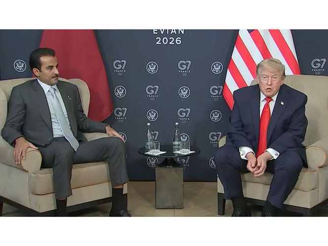 Image from: “All hell will rain down” on Iran if it tries to get a nuclear weapon: Trump