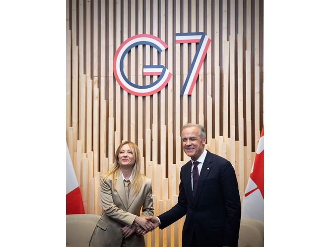 Image from: G7: Italy, Canada hold bilateral talks on M-346 jet trainer deal