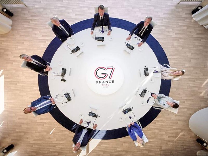Image from: G7 dinner revolved around “frank” discussion about Iran deal among leaders
