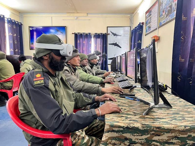 Image from: At 15,000 ft, Army unveils drone-VR lab to train gunners for high-altitude ops