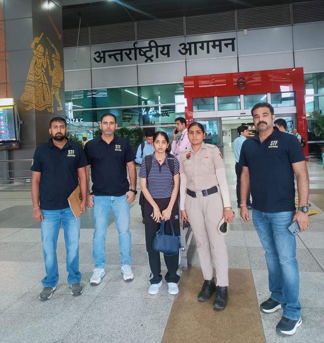 Image from: Gangster Sachin’s wife extradited from Russia, arrested