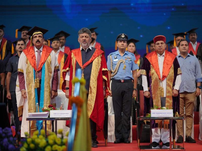 Image from: "Doctors are Gods...": Karnataka CM DK Shivakumar at RGUHS Convocation