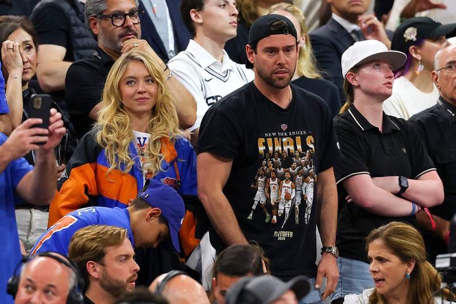 Image from: How Sydney Sweeney reacted to New York Knicks comeback win in NBA Finals Game 5